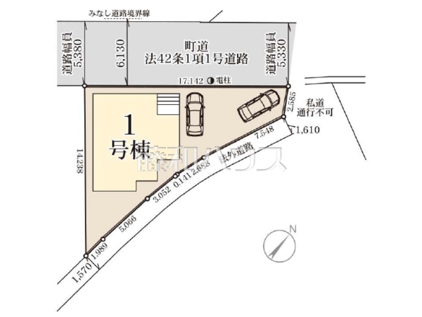 全体区画図　【糟屋郡粕屋町大字柚須】