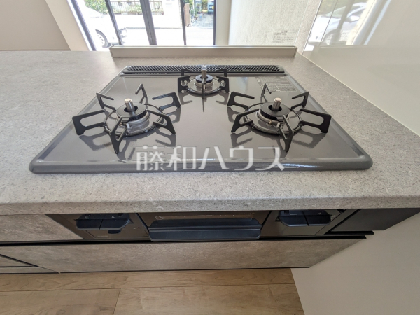 3口ガスコンロ　【八王子市長房町】