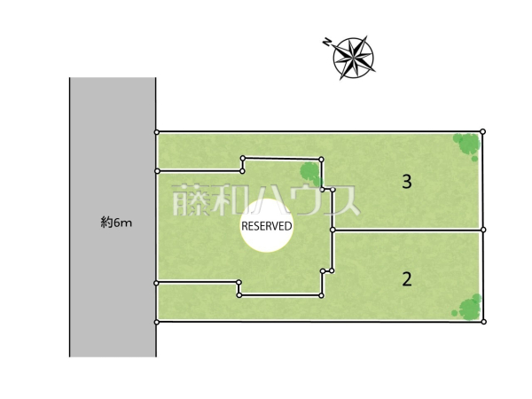 全体区画図　【日野市多摩平３丁目】