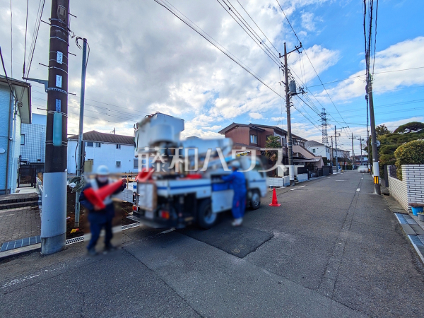 接道状況および現場風景　【日野市多摩平３丁目】