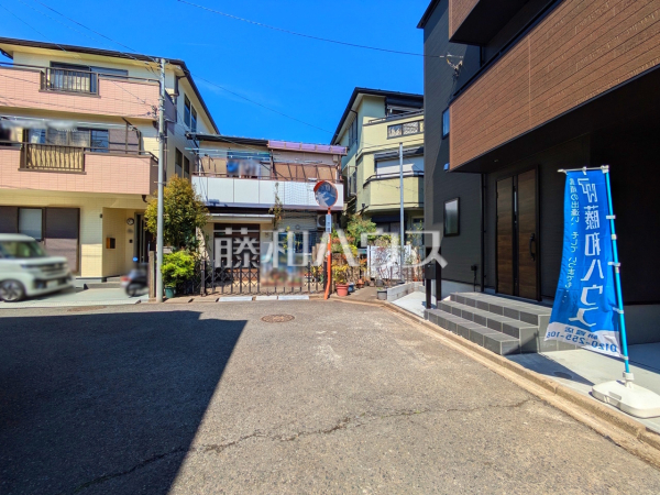 接道状況および現場風景　【新座市栗原１丁目】