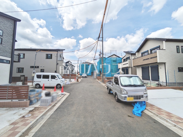 接道状況および現場風景　【八王子市石川町】