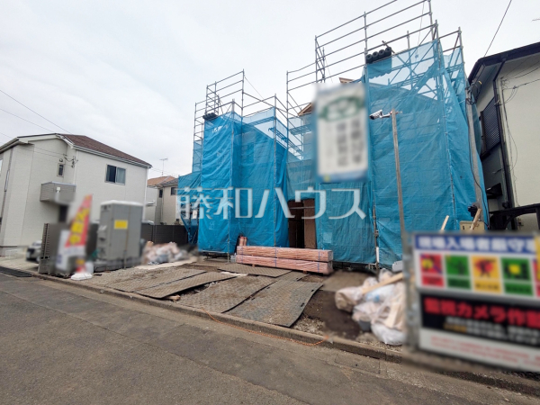 接道状況および現場風景　【調布市飛田給２丁目】