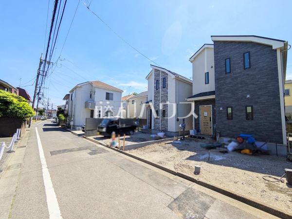 接道状況および現場風景　【調布市飛田給２丁目】