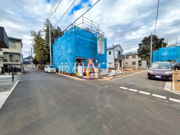 接道状況および現場風景　【西東京市中町１丁目】 建物のプレゼンをさせていただきますので、実際の完成イメージを思い描いていただくことができます。お気軽にお問合せ下さい。 