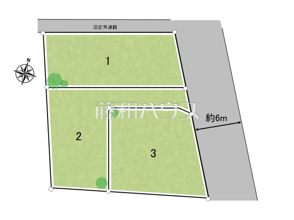 全体区画図　【東村山市多摩湖町１丁目】