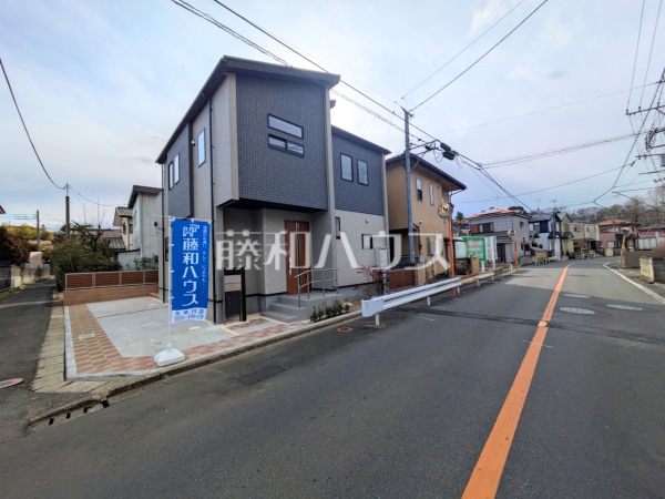 接道状況および現場風景　【東村山市多摩湖町２丁目】