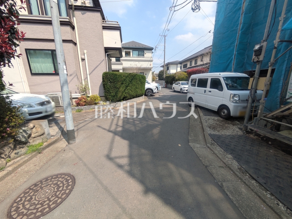 接道状況および現場風景　【練馬区石神井台３丁目】