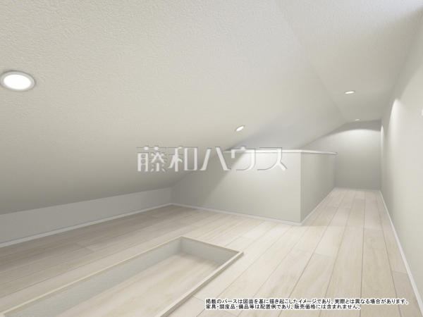 A号棟　完成予想図（内観）掲載のパースは図面を基に描き起こしたイメージであり、実際とは異なる場合があります。
家具・調度品・備品等は配置例であり、販売価格には含まれません。　【練馬区石神井台３丁目】