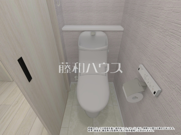 A号棟　完成予想図（内観）掲載のパースは図面を基に描き起こしたイメージであり、実際とは異なる場合があります。
家具・調度品・備品等は配置例であり、販売価格には含まれません。　【練馬区石神井台３丁目】