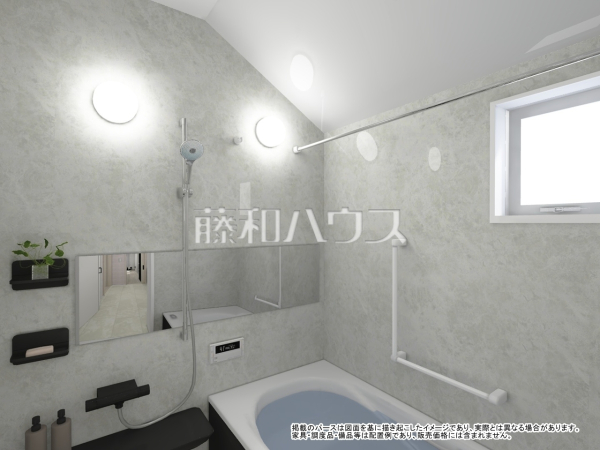 A号棟　完成予想図（内観）掲載のパースは図面を基に描き起こしたイメージであり、実際とは異なる場合があります。
家具・調度品・備品等は配置例であり、販売価格には含まれません。　【練馬区石神井台３丁目】