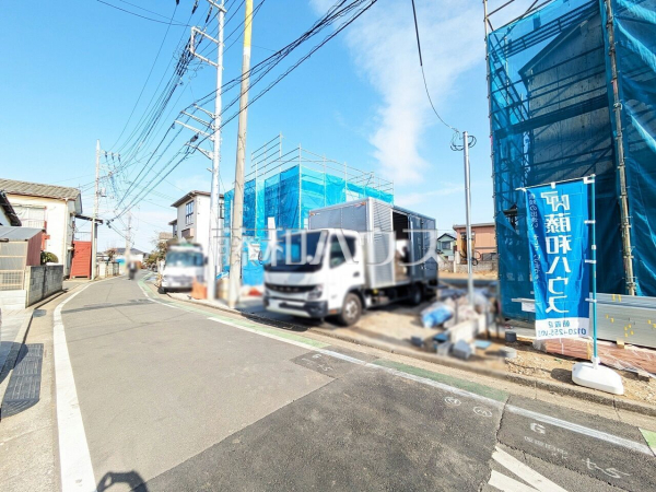 接道状況および現場風景　【富士見市上沢２丁目】