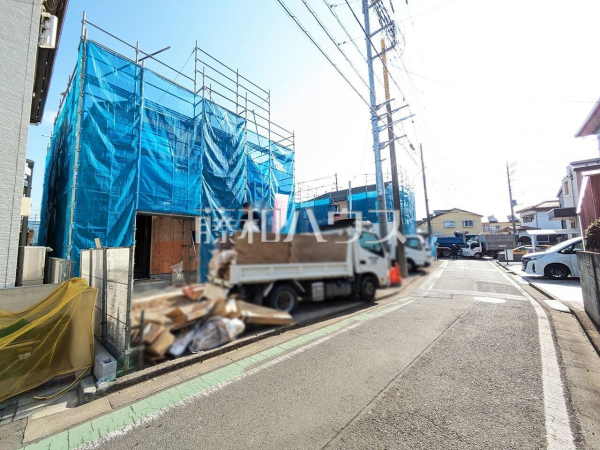 接道状況および現場風景　【富士見市上沢２丁目】