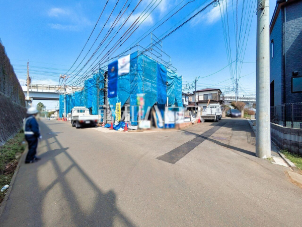 接道状況および現場風景　【清瀬市下宿３丁目】