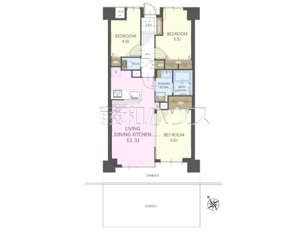 間取図　【コスモ立川サングレイス】