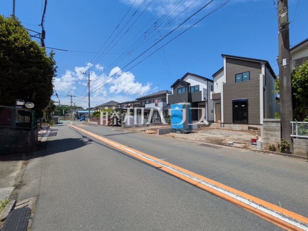 接道状況および現場風景　【東村山市多摩湖町１丁目】