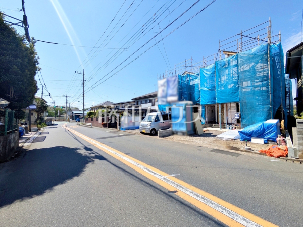 接道状況および現場風景　【東村山市多摩湖町１丁目】