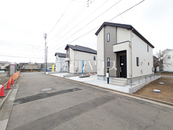 接道状況および現場風景　【武蔵村山市学園４丁目】