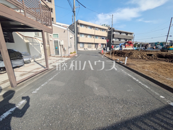 接道状況および現場風景　【八王子市大塚】