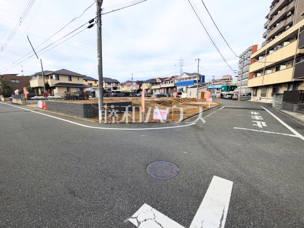 接道状況および現場風景　【八王子市大塚】