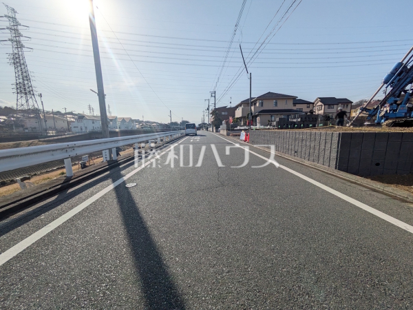 接道状況および現場風景　【八王子市大塚】