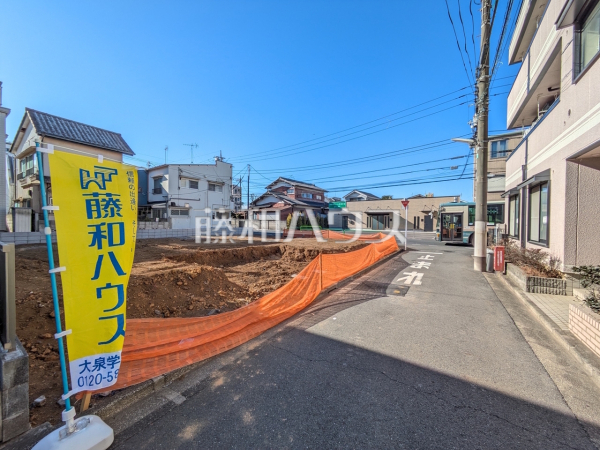 接道状況および現場風景　【練馬区石神井台３丁目】