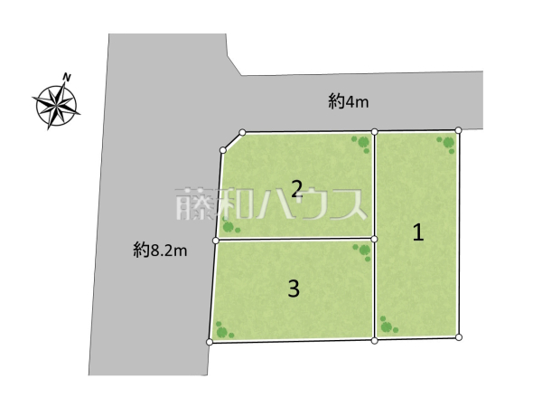 全体区画図　【練馬区石神井台３丁目】