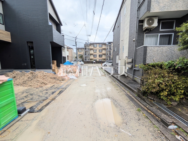 接道状況および現場風景　【福岡市南区井尻４丁目】