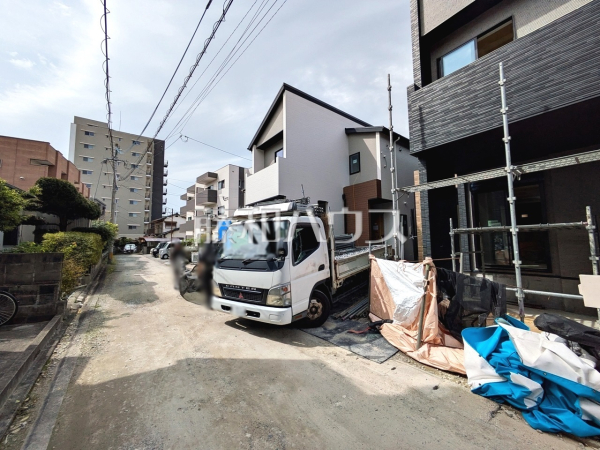 接道状況および現場風景　【福岡市南区井尻４丁目】