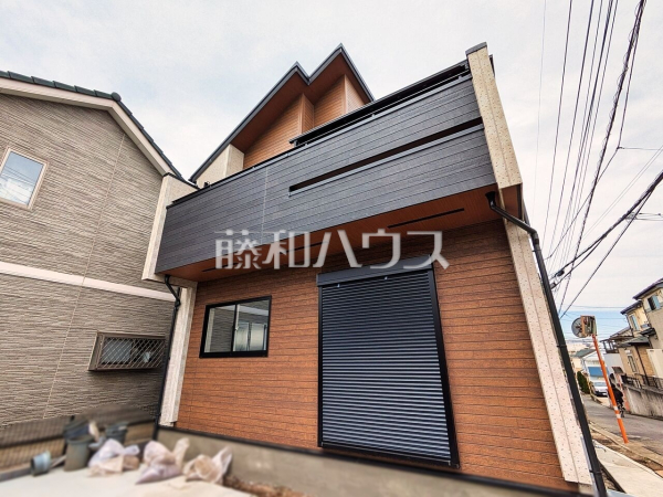 外観　【所沢市大字松郷】 ここに住む方を想像して、着々と建築しております！ 