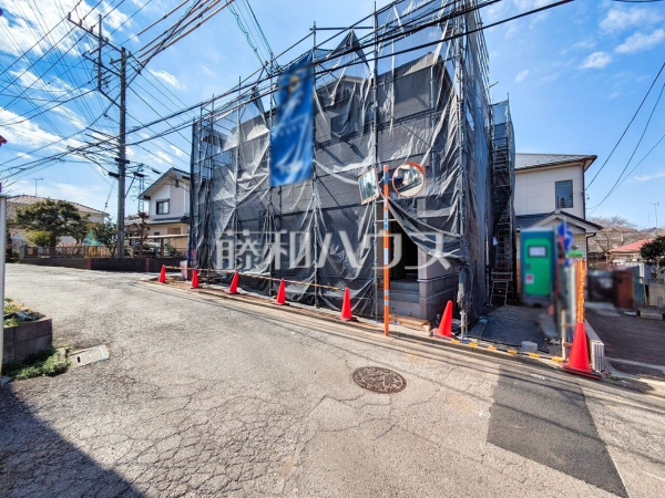 接道状況および現場風景　【所沢市大字松郷】