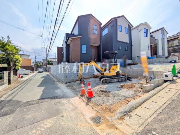接道状況および現場風景　【福岡市南区長住１丁目】