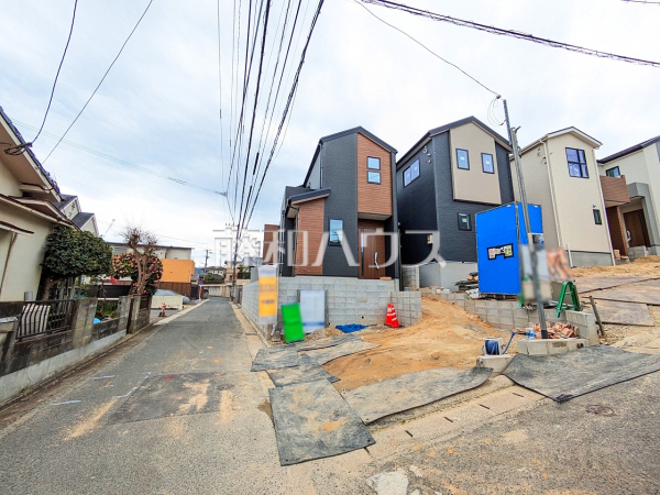 接道状況および現場風景　【福岡市南区長住１丁目】