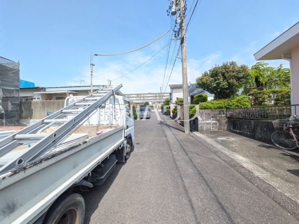 接道状況および現場風景　【春日井市高森台７丁目】