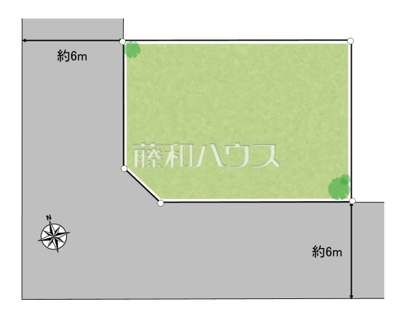 全体区画図　【稲城市東長沼】