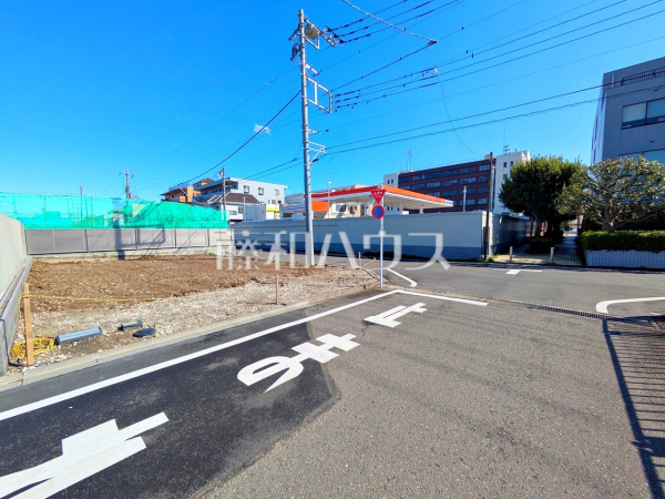 接道状況および現場風景　【稲城市東長沼】