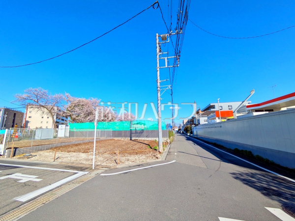 接道状況および現場風景　【稲城市東長沼】