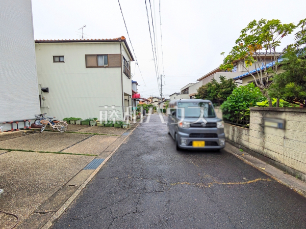 接道状況および現場風景　【春日井市六軒屋町】