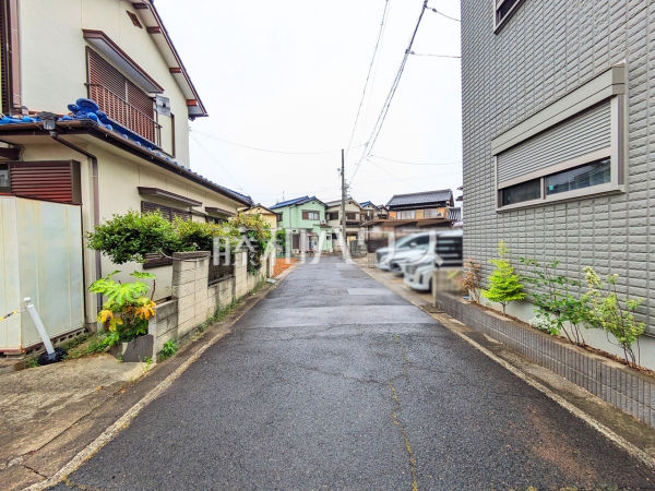 接道状況および現場風景　【春日井市六軒屋町】