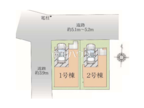 全体区画図　【福岡市西区愛宕１丁目】