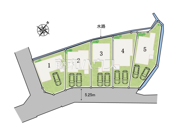 全体区画図　【日野市南平９丁目】