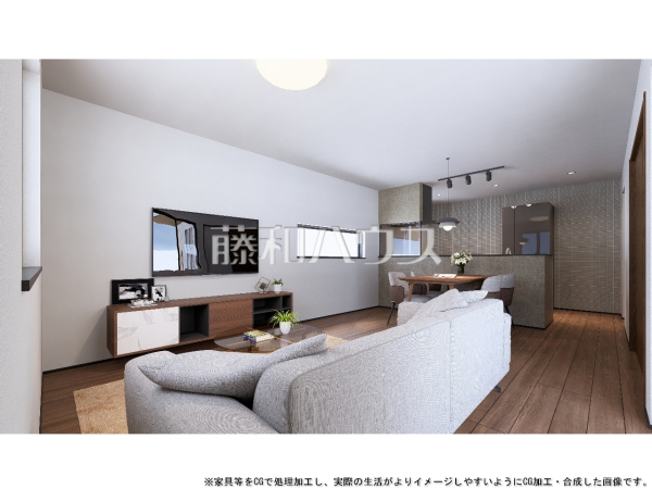 1号棟　完成予想図（内観）　【日野市南平９丁目】