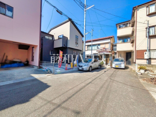 接道状況および現場風景　【志木市中宗岡２丁目】