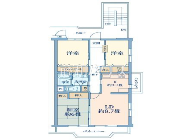 間取図　【志木ニュータウン南の森壱番街　15号棟】
