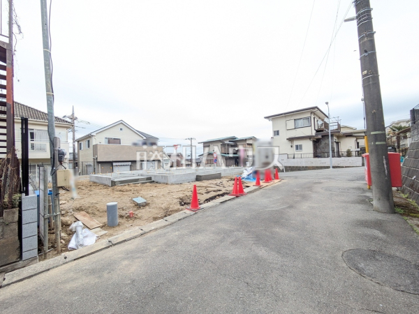 接道状況および現場風景　【八王子市長沼町】