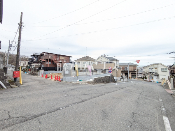 接道状況および現場風景　【八王子市長沼町】