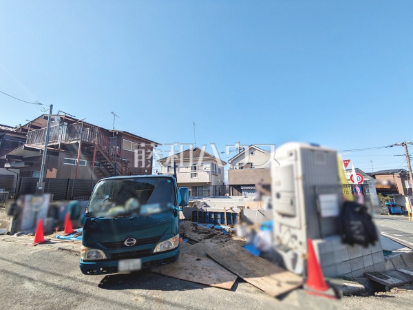 接道状況および現場風景　【八王子市長沼町】