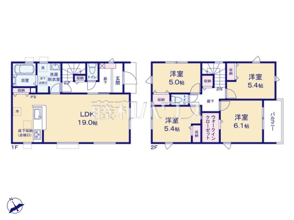 間取図　【春日井市牛山町】