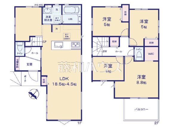 間取図　【福岡市東区香椎駅東１丁目】