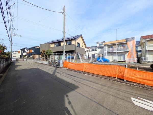 接道状況および現場風景　【日野市石田１丁目】